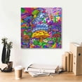 thumbnail image 6 of Epic Graffiti 'Pop Art Caterpillar' by Howie Green, Canvas Wall Art, 18"x18", 6 of 8