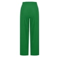 thumbnail image 4 of ZHYou No Boundarie Corduroy Sweatpants for Women Wide Leg Texture Drawstring Baggy High Waisted Pants with Pockets,Green,Size S, 4 of 9