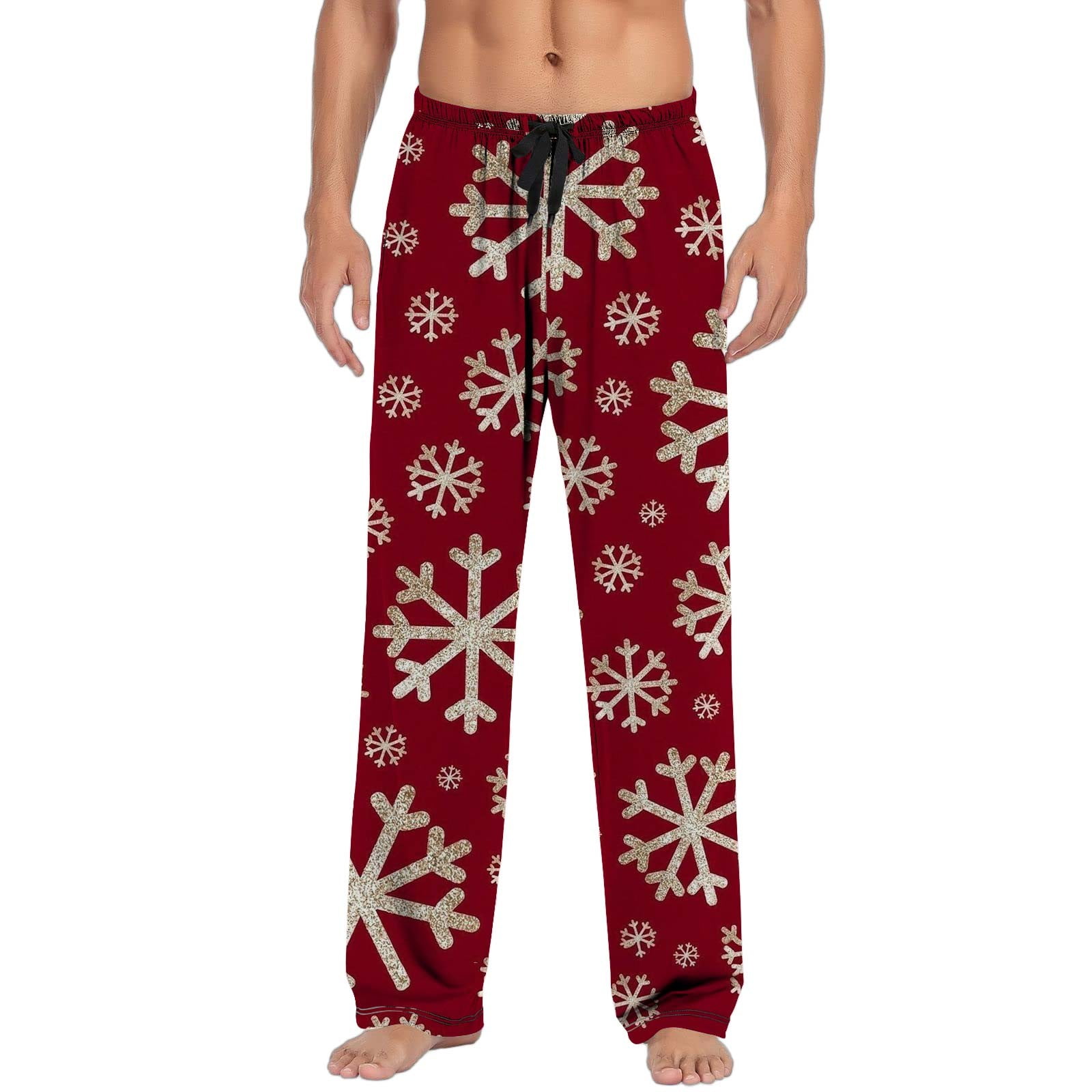 PMUYBHF Male White Jeans Men Big and Tall Size 46 Christmas Mens Casual Pants Pajama Pants With Drawstring and Pockets Men s Cargo Pants Size 36 30