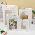 thumbnail image 6 of 10PCS Transparent Window Gift Bags For Wedding Birthday Home Party White Black Packaging Box Baking Takeaway Bag, 6 of 9