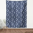 thumbnail image 4 of Ambesonne Winter Fabric by the Yard Upholstery, icebergs and Polar Bears, 5 Yards, Cobalt Blue and Pale Grey, 4 of 5