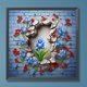 thumbnail image 1 of 5D bricolaje taladro redondo completo diamante pintura flor Kit hogar decoración arte artesanía FLhrweasw Nuevo, 1 of 9