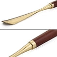 thumbnail image 4 of MEGICOT Long Handle Lion Head Shoe Horn, 22.8" /19.3" /12.6" Wooden Metal Shoe horn Shoe Helper, 4 of 7