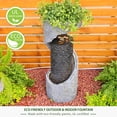 thumbnail image 6 of Modern Floor Standing Waterfall Fountain LED Lights for Garden Porch Decor, 6 of 8
