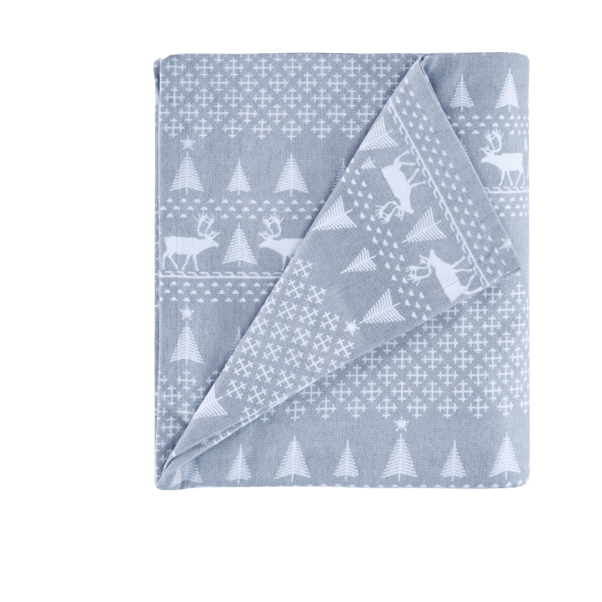 Woolrich Lodge, Cabin 160 GSM Blue Novelty Cotton Sheet Sets, California King, 4 Pieces
