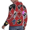 thumbnail image 4 of Lsque The Binding of Isaac Pattern Casual Men's Hoodie,Hooded Sweatshirt with Kangaroo Pocket,Pullover Hoodie-Large, 4 of 8