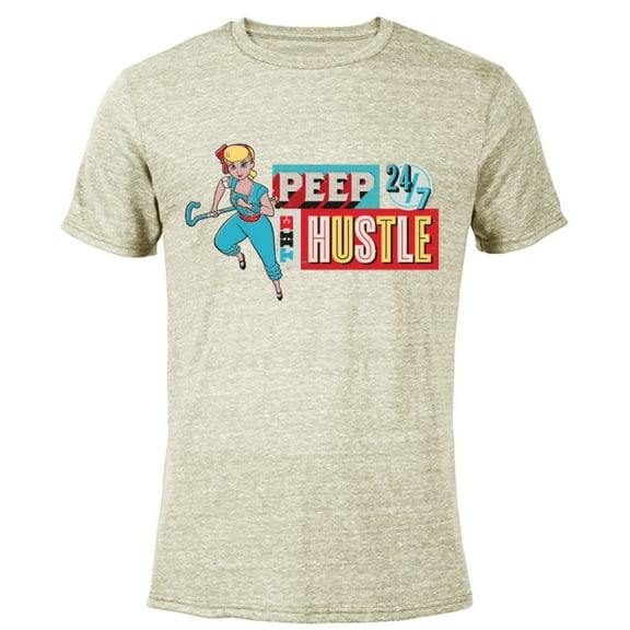 Disney and Pixar’s Toy Story Bo Peep 24/7 Hustle - Short Sleeve Blended T-Shirt for Adults - Customized-Yellow