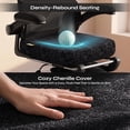thumbnail image 2 of Pinmoco Ergonomic Office Chair with Footrest, High Back Mesh Desk Chair with Flip-up Arms and Lumbar Support, Starry Black, 2 of 9