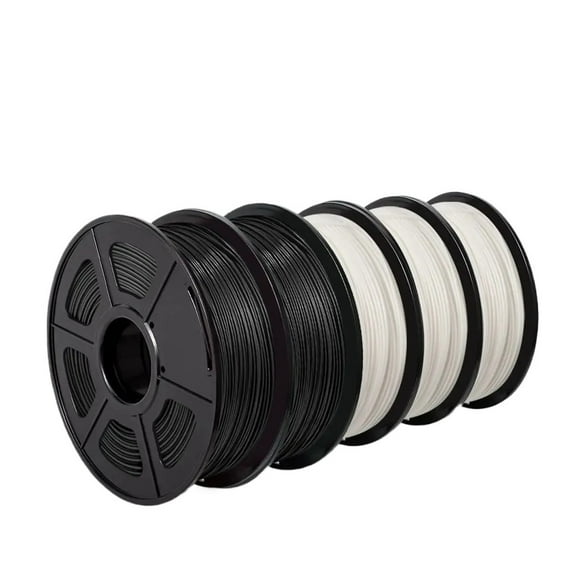 Filament PLA 5KG 1KG/ Rouleau 1.75mm +/-0.02MM Filament d'Imprimante 3D Filament Enroulé Soigneusement, Expérience d'Impression Plus Lisse