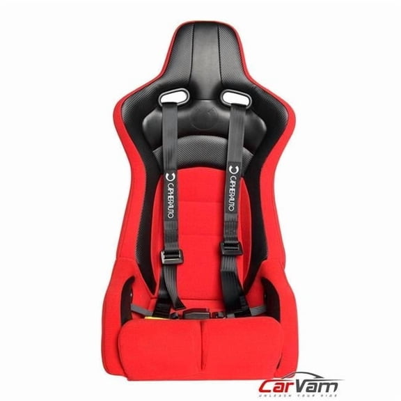 4 Point Camlock Quick Release Racing Harness Set - Black