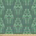 thumbnail image 2 of Ambesonne Dragon Fabric by the Yard Upholstery, Symbolic and Cultural Motifs, 1 Yard, Grey Teal Laurel Green, 2 of 5