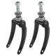 thumbnail image 1 of 2Pcs Metal Wheelchair Bracket Wheelchair Supply Drive Wheelchair Part Replacement Front Wheel Rack, 1 of 3