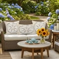 thumbnail image 5 of Sand Dollar Coastal Outdoor Pillow Covers 20x20 Inch Throw Pillow Covers Set of 2 Waterproof Decorative Pillow Cases Summer Beach Beige Sea Cushion Covers for Patio Furniture Garden Couch Sofa, 5 of 8