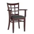 thumbnail image 2 of Lattice Arm Chair in Dark Mahogany, 2 of 2
