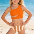 thumbnail image 3 of Fozruso Girls Two Piece Swimsuits For Teens Tankini Bikini Cute Ruffle Beach Bathing With High Waist Bottom Two Piece Bikini Sets Sizes 9-10 Years, 3 of 5