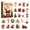 Advent Calendar||1#, variant on 2D Acrylic Advent Calendar, 24 Pcs Flat Hanging Ornaments, Christmas Countdown Gift Box for Holiday Decor