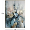 thumbnail image 3 of 47" x 65" Watercolor Blotch Abstract Framed Wall Art with Gold Foil Accents, by DecMode, 3 of 7