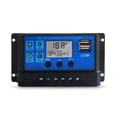 thumbnail image 1 of Controlador de carga solar Pinnaco, regulador de batería inteligente con puerto USB mejorado, controlador de alumbrado público con pantalla LCD, 1 of 7