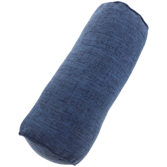 GAXIRE Blue Yoga Bolster Pillow for Back Support Ergonomic Cylindrical Lumbar and Neck Cushion