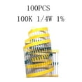 thumbnail image 2 of koolsoo 100 Pieces 1/4W Metal Film Resistor Precision Resistor, 2 of 7