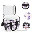 thumbnail image 6 of FORMRS Insulated Cooler Bag 24 Cans Capacity Soft Leakproof Lunch Box with Side Pockets, Lavender Pattern, 6 of 7