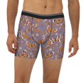 thumbnail image 2 of Salouo Daisies Flowers Pattern Men's Boxer Briefs, Soft & Breathable Underwear Elastic Waistband Briefs for Men,1-Pack, 2 of 7