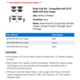 thumbnail image 2 of Brake Pad Set - Compatible with 2015 BMW 428i Gran Coupe, 2 of 2