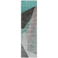 thumbnail image 2 of Addison Rugs Chantille Indoor/Outdoor Transitional Art Deco Teal Washable Runner Rug, 2'3" x 7'6", 2 of 6