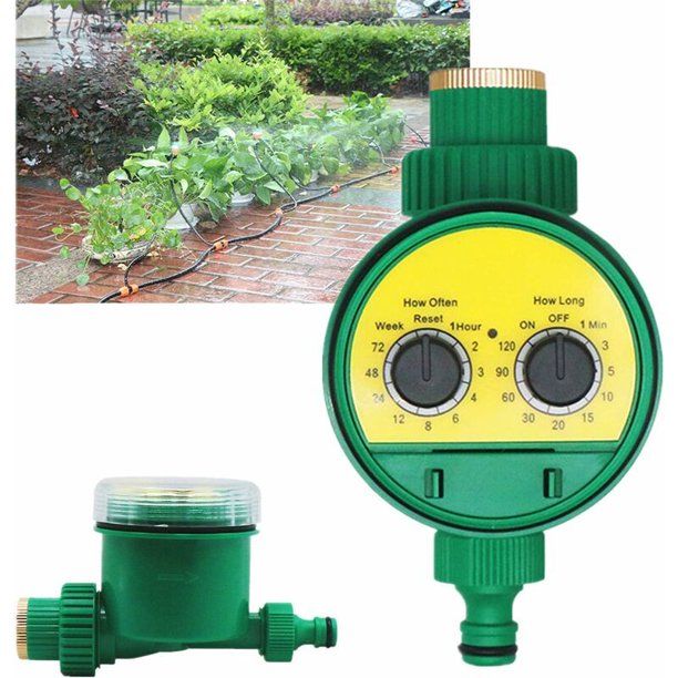 Temporizador de riego, controlador de riego exterior, temporizador electrónico automático de manguera de riego, múltiples programas para jardín, invernadero, plantas vegetales, césped,