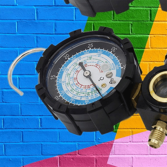 R134A Low Side Pressure Gauge R410A R22 R404A Single Manifold Gauge for Air Condition Refrigerant Charging Low