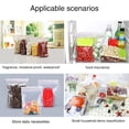 thumbnail image 1 of Bolsas de almacenamiento reutilizables de silicona, protección contra la humedad para semillas, joyas, bocadillos transparentes, uso versátil en la oficina y el hogar, plástico de grado industrial,, 1 of 4