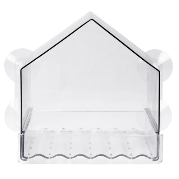 Nature's Way Clear View Window Bird Feeder WIN-3 - Crack-Resistant, Removable Tray - Single Piece