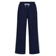 thumbnail image 7 of Girls Baggy Sweatpants Straight Leg Drawstring Athletic Pants Elastic Waist Striped Joggers Loose Soft Stretchy Trousers, 7 of 7