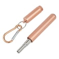 thumbnail image 4 of 304 stainless steel telescopic straw round bottom with carabiner multi-color set, 4 of 8