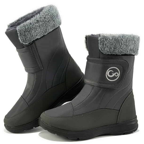 Womens Warm Faux Fur Lined Winter Snow Boots Waterproof Ankle Boots