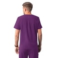 thumbnail image 2 of Adar Addition Scrubs For Men - Classic V-Neck Scrub Top - A6006 - Eggplant - XL, 2 of 7