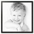 thumbnail image 2 of ArtToFrames 34" x 34" Black Engraved Edges Picture Frame, 34x34 inch Black Wood Poster Frame (WOM-4055), 2 of 8