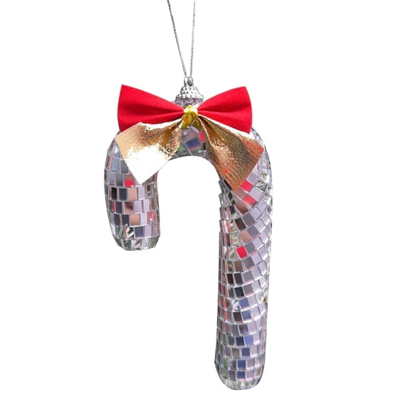 Zmeidao Christmas Disco Candy Cane Decoration, Christmas Tree Hanging Ornaments for Xmas Party Favors Holiday Decoration