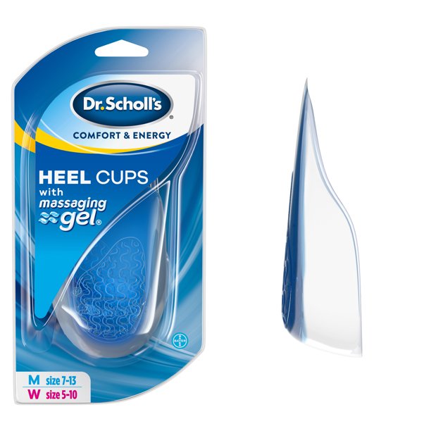 Dr. Scholl's Comfort and Energy Massaging Gel Heel Cups, 1 Pair