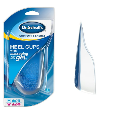 Dr. Scholl's Comfort and Energy Massaging Gel Heel Cups, 1 (Best Gel Heel Cups)
