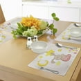 thumbnail image 4 of Ambesonne Moon Place Mats Set of 4, Cartoon Bunny Stars Moon, Standard Size, Pale Pink Yellow Tan, 4 of 6
