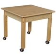thumbnail image 3 of Wood Designs 83716C6 36 in. Mobile Square Hardwood Table With 16 in. Legs, 3 of 7