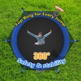 thumbnail image 4 of Mersco 10FT Heavy Duty Trampoline with Enclosure Net , Swing Set Outdoor Big Trampoline for Backyard,Kids Trampoline with Basketball Hoop,Birthday and Holiday Gifts for Kids,Blue, 4 of 12