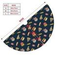 thumbnail image 3 of Sikiie Fastfood 30-48 inches {designName} Print Christmas Tree Skirt Snowman Xmas Tree Skirt with Edge Christmas Decorations for Holiday Party-30", 3 of 7
