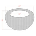 thumbnail image 7 of Furniture of America Towne Kubu Rattan Round Coffee Table, Brown, 7 of 7