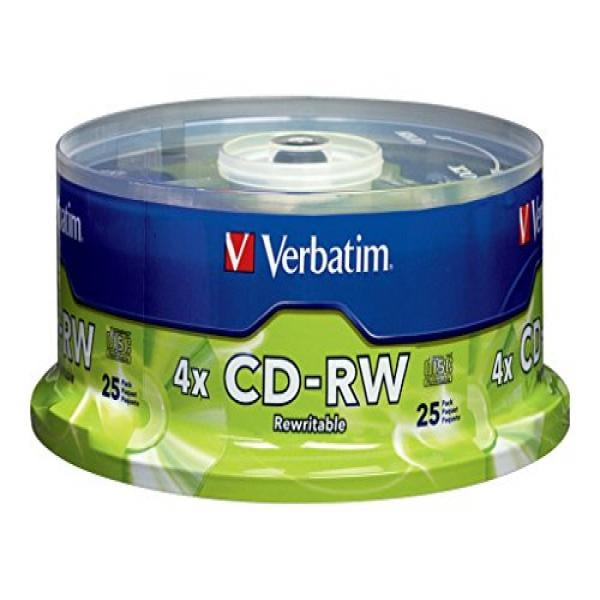 Verbatim 700mb 2x 4x 80 Minute Silver Rewritable Disc Cd Free