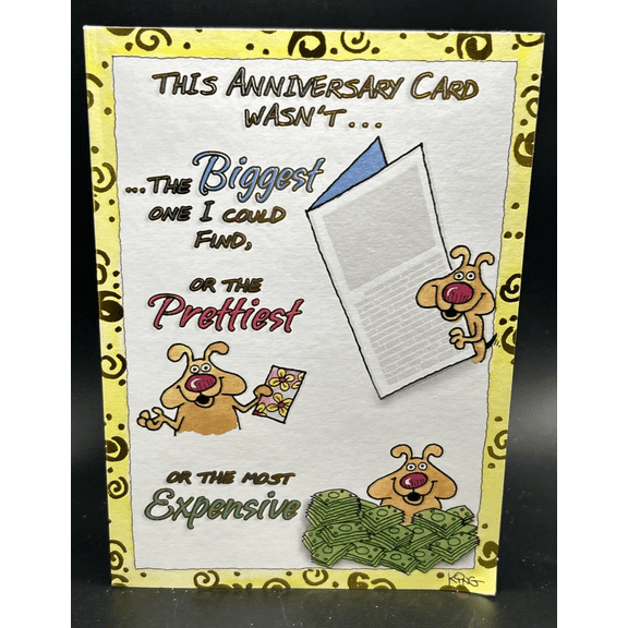 Happy Anniversary Greeting Card w/Envelope