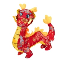 BJBSJSZ Chinese Dragon Plush Stuffed Animal Plush Plush Decoration Mascot Doll Plushies for Spring Festival Bedtime Gift Bed Rest Chair Table Decoration