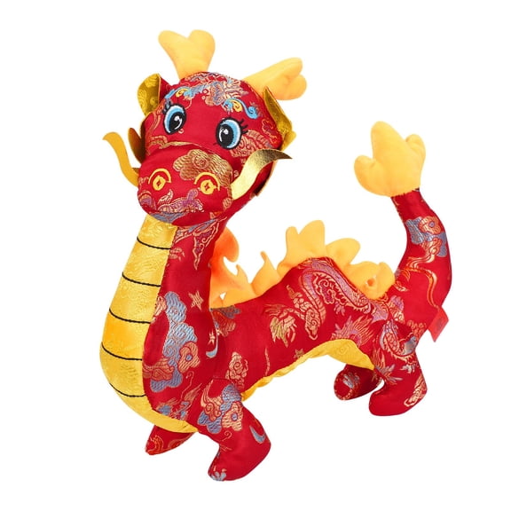 BJBSJSZ Chinese Dragon Plush Stuffed Animal Plush Plush Decoration Mascot Doll Plushies for Spring Festival Bedtime Gift Bed Rest Chair Table Decoration