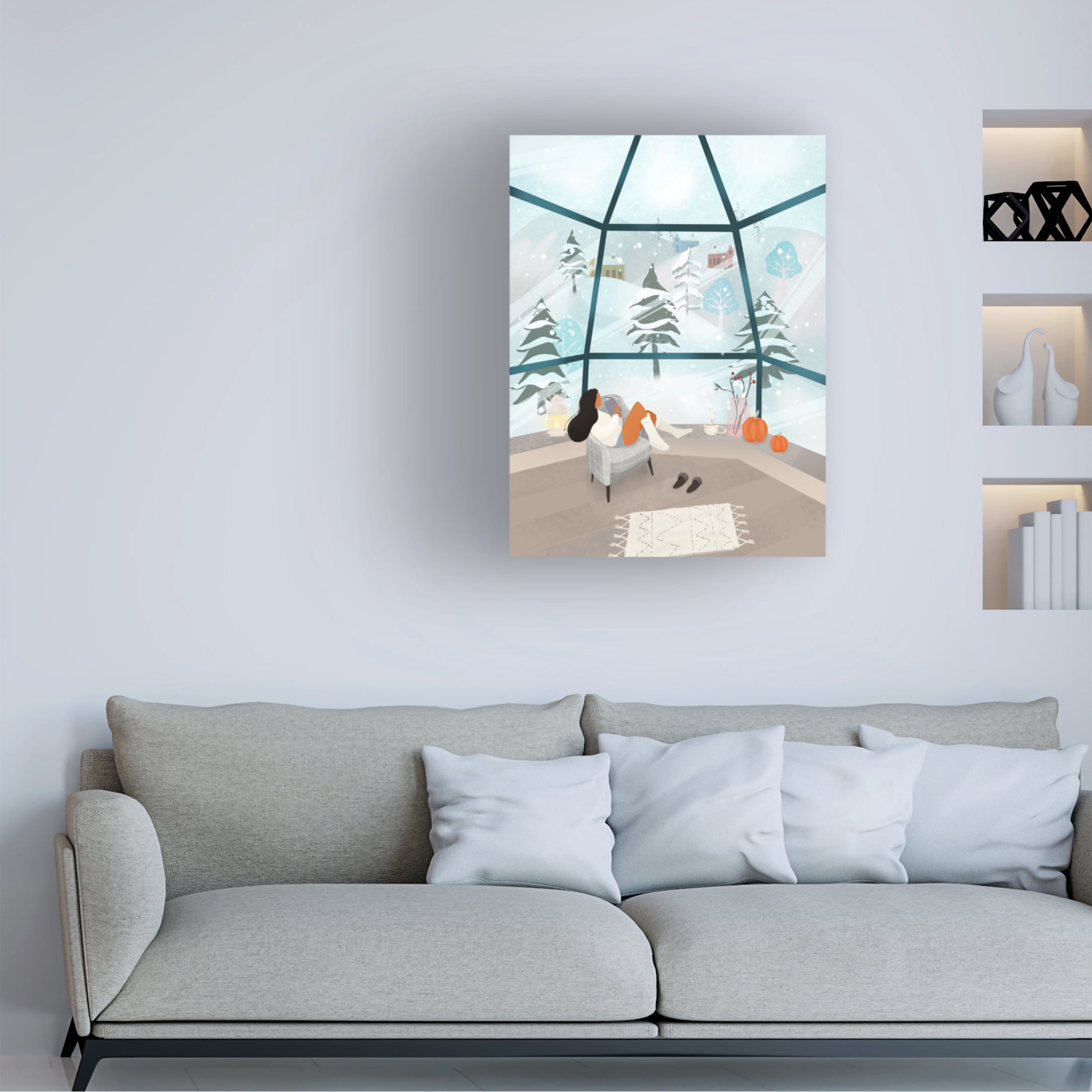 Trademark Fine Art Petra Lizde Winter Wonderland Canvas Wall Art